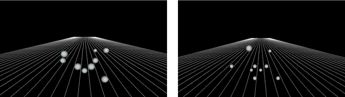 Experimental setup in VR